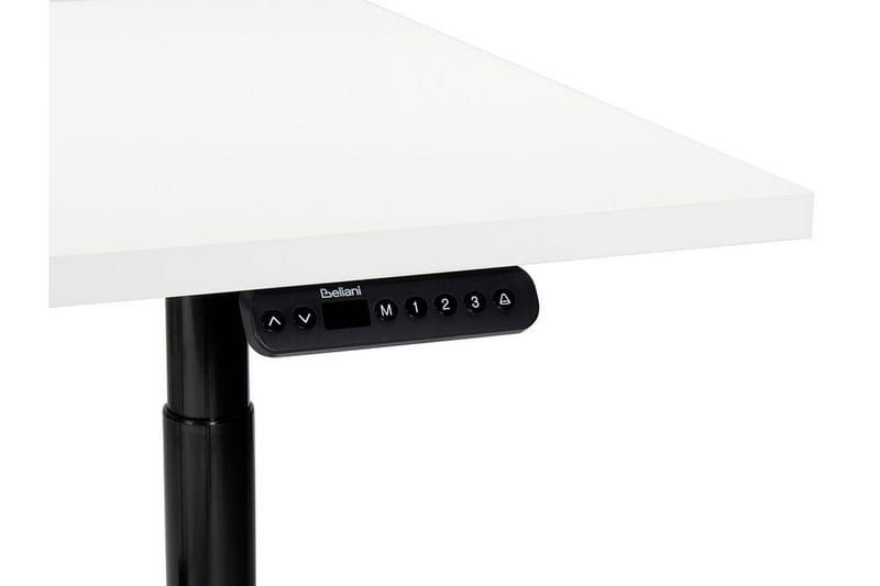 Banner Skrivebord 80x180 cm - Hvid/Sort - Møbler - Borde - Kontorbord - Skrivebord - hæve-sænke-bord