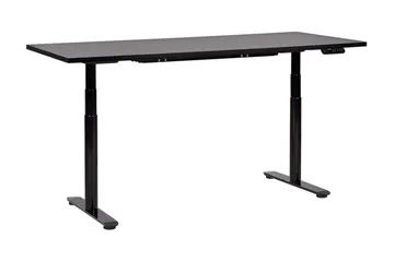 Banner Skrivebord 80x180 cm - Sort - Møbler - Borde - Kontorbord - Skrivebord - hæve-sænke-bord