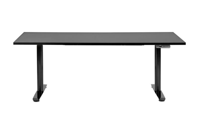 Banner Skrivebord 80x180 cm - Sort - Møbler - Borde - Kontorbord - Skrivebord - hæve-sænke-bord
