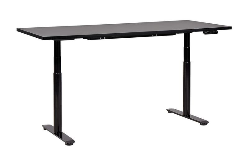 Banner Skrivebord 80x180 cm - Sort - Møbler - Borde - Kontorbord - Skrivebord - hæve-sænke-bord