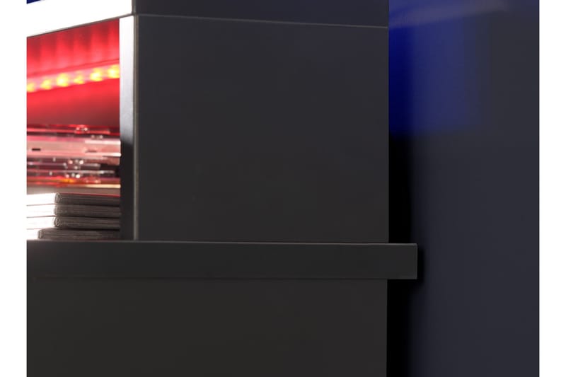 Bays Gaming Skrivebord 160 cm med Opbevaring 2 Hylder - Sort - Møbler - Borde - Kontorbord - Skrivebord