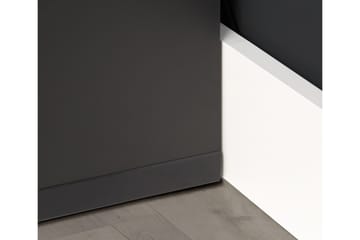 Bays Gaming Skrivebord 160 cm med Opbevaring 2 Hylder - Sort - Møbler - Borde - Kontorbord - Skrivebord