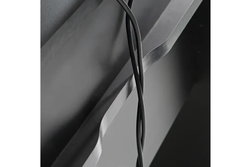 Bays Gaming Skrivebord 160 cm med Opbevaring 2 Hylder - Sort - Møbler - Borde - Kontorbord - Skrivebord