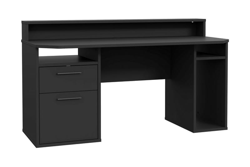 Bays Gaming Skrivebord 160 cm - Sort - Møbler - Borde - Kontorbord - Skrivebord