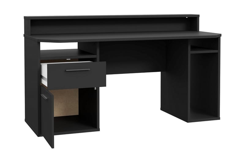 Bays Gaming Skrivebord 160 cm - Sort - Møbler - Borde - Kontorbord - Skrivebord