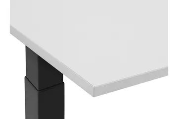 Belluton Skrivebord 130 cm Elektrisk Justerbart - Grå/Sort - Møbler - Borde - Kontorbord - Skrivebord - hæve-sænke-bord