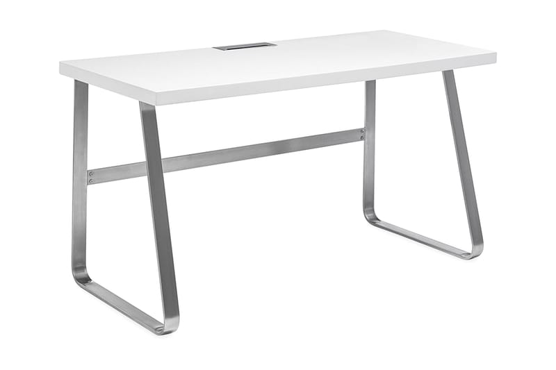 Beno Skrivebord 140 cm - Hvid/Krom - Skrivebord