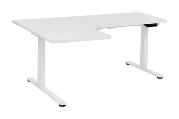 Bina Skrivebord 109x160 cm - Hvid - Møbler - Borde - Kontorbord - Skrivebord - hæve-sænke-bord