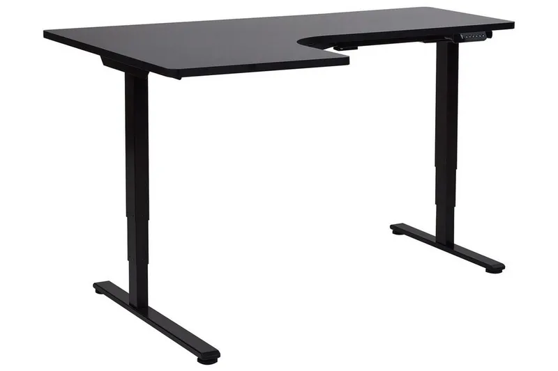 Bina Skrivebord 109x160 cm - Sort - Møbler - Borde - Kontorbord - Skrivebord - hæve-sænke-bord