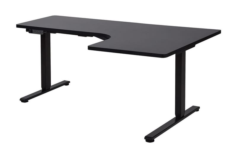 Bina Skrivebord 109x160 cm - Sort - Møbler - Borde - Kontorbord - Skrivebord - hæve-sænke-bord