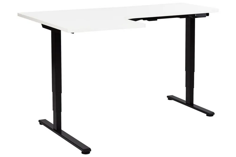 Bina Skrivebord 109x160 cm - Sort/Hvid - Møbler - Borde - Kontorbord - Skrivebord - hæve-sænke-bord