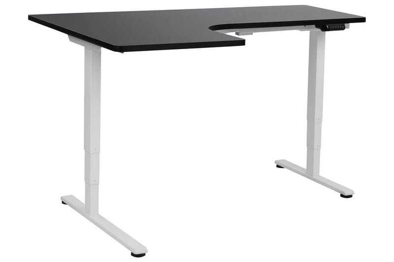 Bina Skrivebord 109x160 cm - Sort/Hvid - Møbler - Borde - Kontorbord - Skrivebord - hæve-sænke-bord