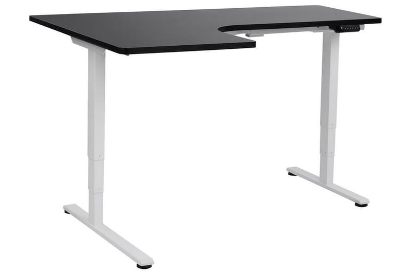 Bina Skrivebord 109x160 cm, Sort/Hvid