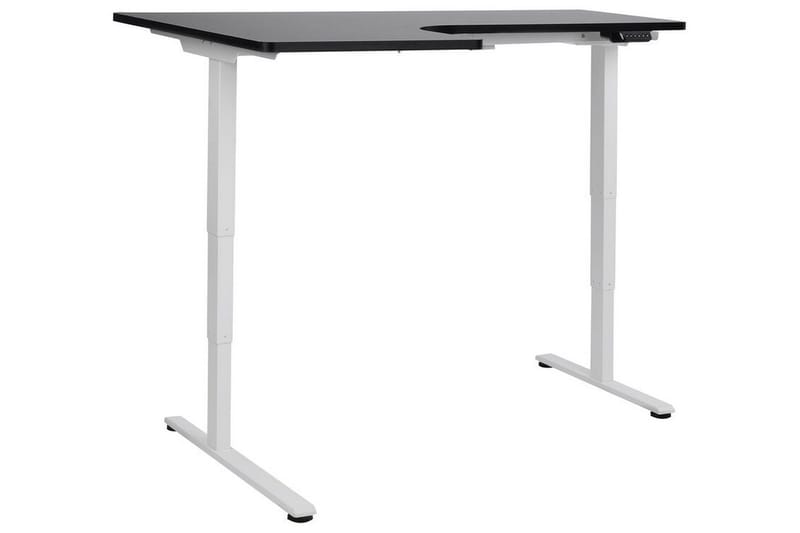 Bina Skrivebord 109x160 cm - Sort/Hvid - Møbler - Borde - Kontorbord - Skrivebord - hæve-sænke-bord
