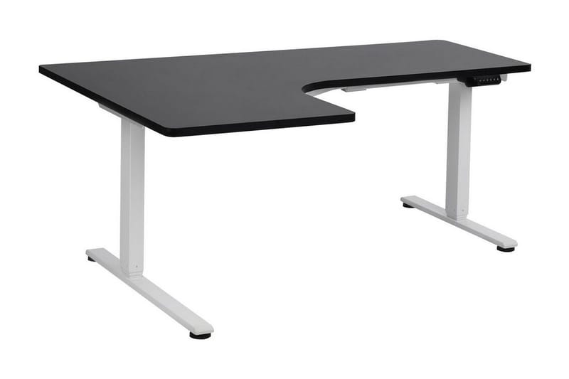 Bina Skrivebord 109x160 cm - Sort/Hvid - Møbler - Borde - Kontorbord - Skrivebord - hæve-sænke-bord