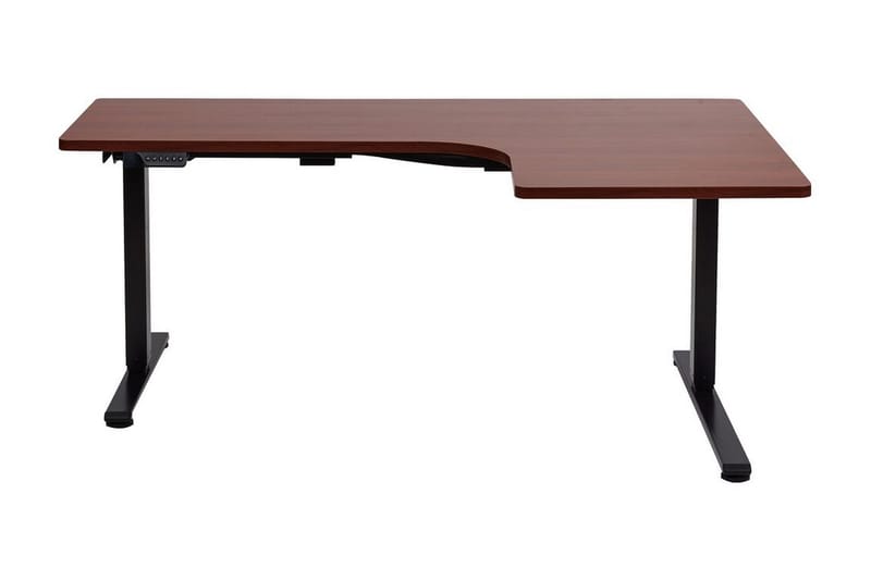 Bina Skrivebord 109x160 cm - Sort/Mørkt træ - Møbler - Borde - Kontorbord - Skrivebord - hæve-sænke-bord