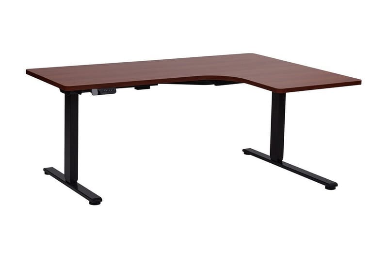 Bina Skrivebord 109x160 cm - Sort/Mørkt træ - Møbler - Borde - Kontorbord - Skrivebord - hæve-sænke-bord