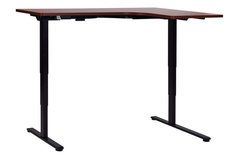 Bina Skrivebord 109x160 cm - Sort/Mørkt træ - Møbler - Borde - Kontorbord - Skrivebord - hæve-sænke-bord