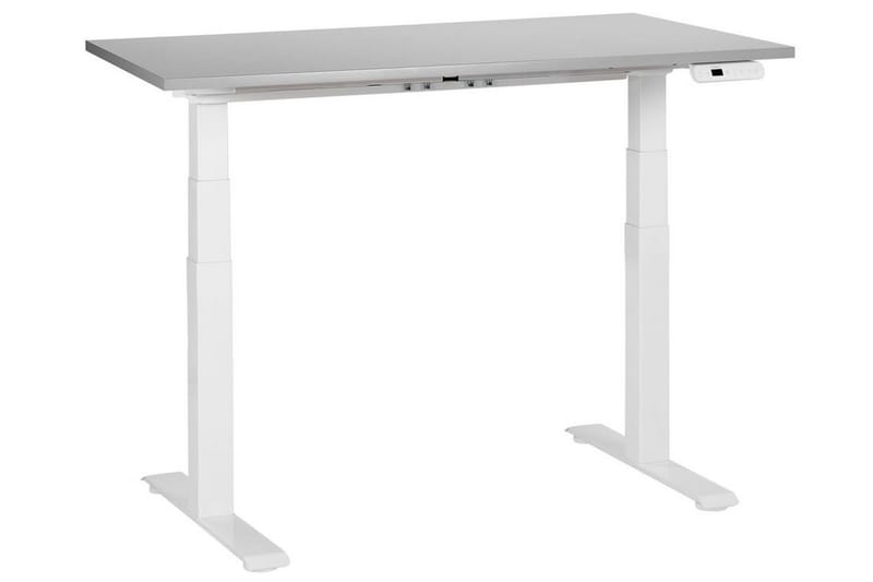Bina Skrivebord 72x120 cm - Grå/Hvid - Møbler - Borde - Kontorbord - Skrivebord - hæve-sænke-bord