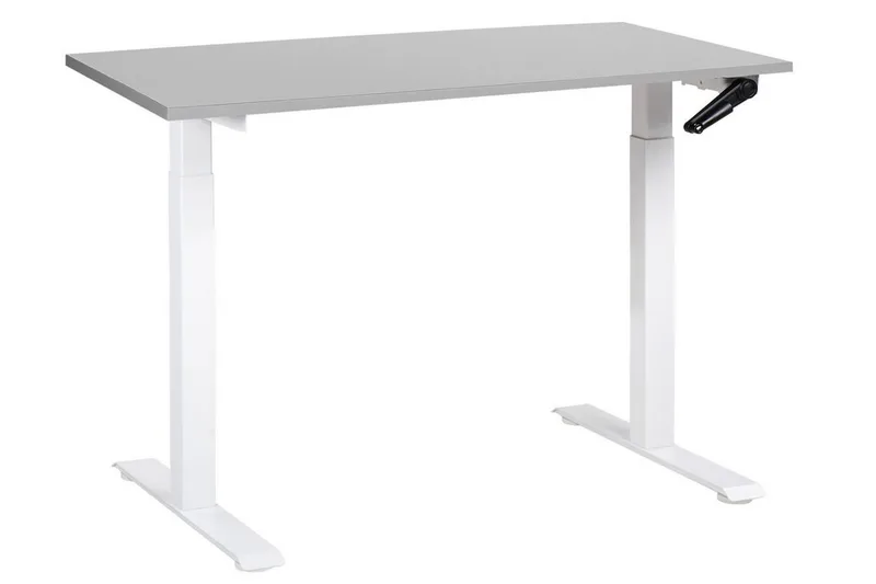 Bina Skrivebord 72x120 cm, Grå/Hvid