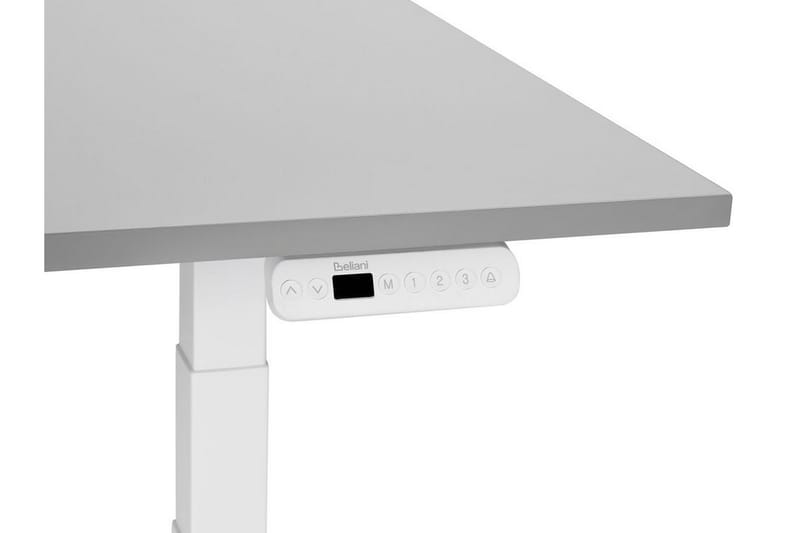 Bina Skrivebord 72x120 cm - Grå/Hvid - Møbler - Borde - Kontorbord - Skrivebord - hæve-sænke-bord