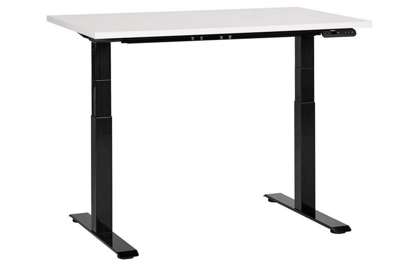 Bina Skrivebord 72x120 cm - Hvid/Sort - Møbler - Borde - Kontorbord - Skrivebord - hæve-sænke-bord
