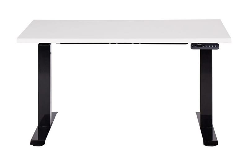 Bina Skrivebord 72x120 cm - Hvid/Sort - Møbler - Borde - Kontorbord - Skrivebord - hæve-sænke-bord