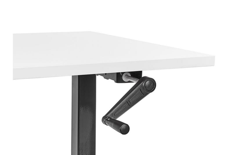 Bina Skrivebord 72x120 cm - Hvid/Sort - Møbler - Borde - Kontorbord - Skrivebord - hæve-sænke-bord