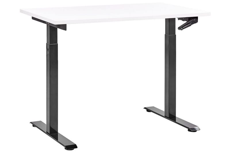 Bina Skrivebord 72x120 cm - Hvid/Sort - Møbler - Borde - Kontorbord - Skrivebord - hæve-sænke-bord