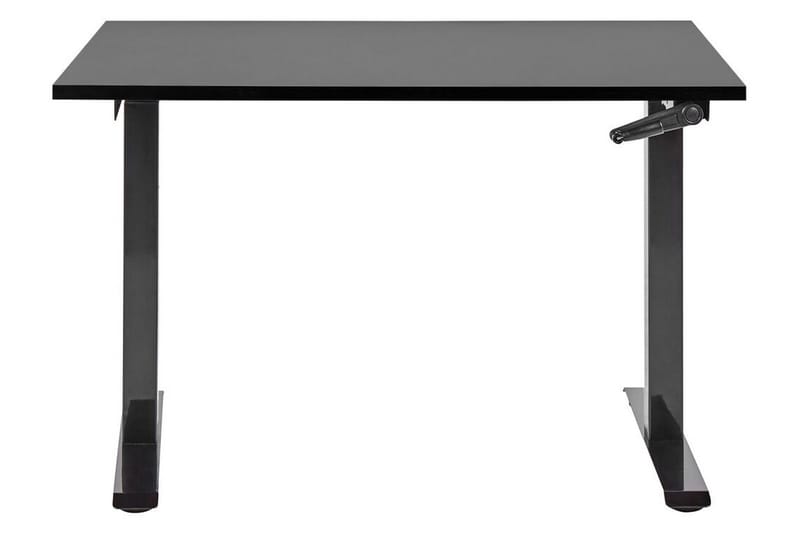 Bina Skrivebord 72x120 cm i Malet Træ - Sort - Møbler - Borde - Kontorbord - Skrivebord - hæve-sænke-bord