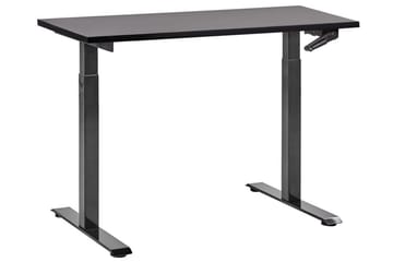 Bina Skrivebord 72x120 cm i Malet Træ - Sort - Møbler - Borde - Kontorbord - Skrivebord - hæve-sænke-bord