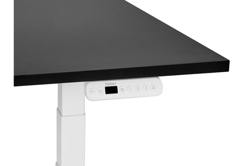 Bina Skrivebord 72x120 cm i Malet Træ - Sort|Hvid - Møbler - Borde - Kontorbord - Skrivebord - hæve-sænke-bord