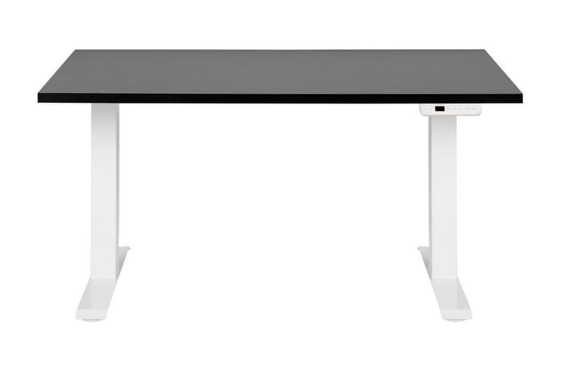 Bina Skrivebord 72x120 cm i Malet Træ - Sort|Hvid - Møbler - Borde - Kontorbord - Skrivebord - hæve-sænke-bord