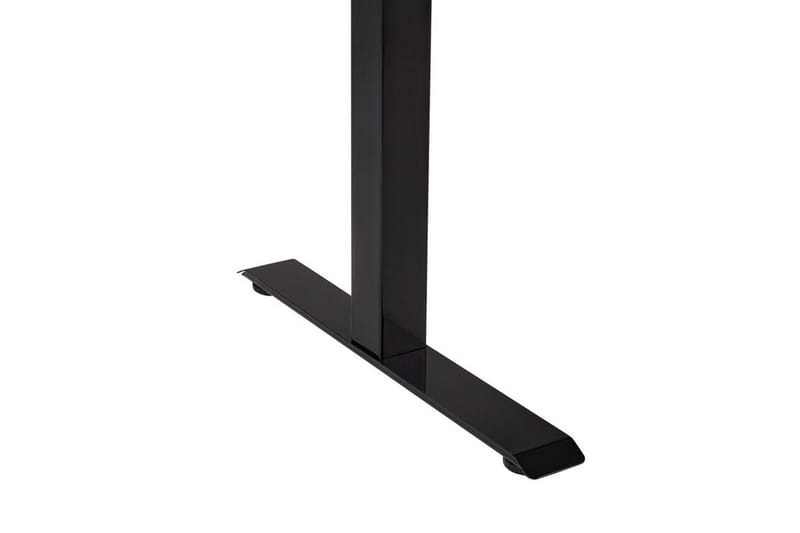 Bina Skrivebord 72x120 cm i Træ med Metalstativ - Grå|Sort - Møbler - Borde - Kontorbord - Skrivebord - hæve-sænke-bord