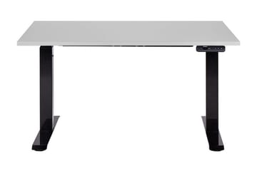 Bina Skrivebord 72x120 cm i Træ med Metalstativ - Grå|Sort - Møbler - Borde - Kontorbord - Skrivebord - hæve-sænke-bord