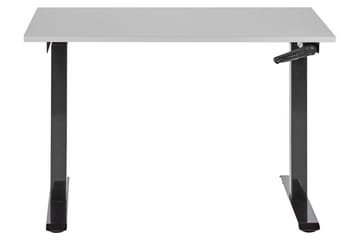 Bina Skrivebord 72x120 cm i Træ med Stålstel - Grå|Sort - Møbler - Borde - Kontorbord - Skrivebord - hæve-sænke-bord