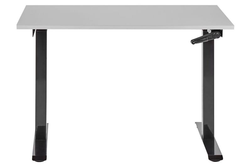 Bina Skrivebord 72x120 cm i Træ med Stålstel - Grå|Sort - Møbler - Borde - Kontorbord - Skrivebord - hæve-sænke-bord