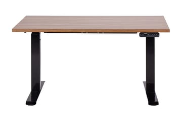 Bina Skrivebord 72x120 cm - Mørkt træ/Sort - Møbler - Borde - Kontorbord - Skrivebord - hæve-sænke-bord