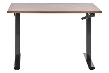 Bina Skrivebord 72x120 cm - Mørkt træ/Sort - Møbler - Borde - Kontorbord - Skrivebord - hæve-sænke-bord
