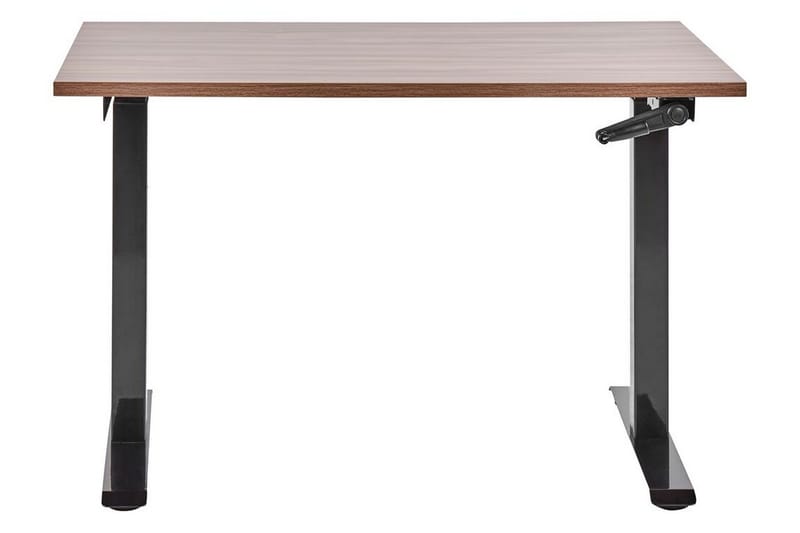 Bina Skrivebord 72x120 cm - Mørkt træ/Sort - Møbler - Borde - Kontorbord - Skrivebord - hæve-sænke-bord