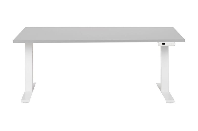 Bina Skrivebord 72x160 cm - Grå/Hvid - Møbler - Borde - Kontorbord - Skrivebord - hæve-sænke-bord