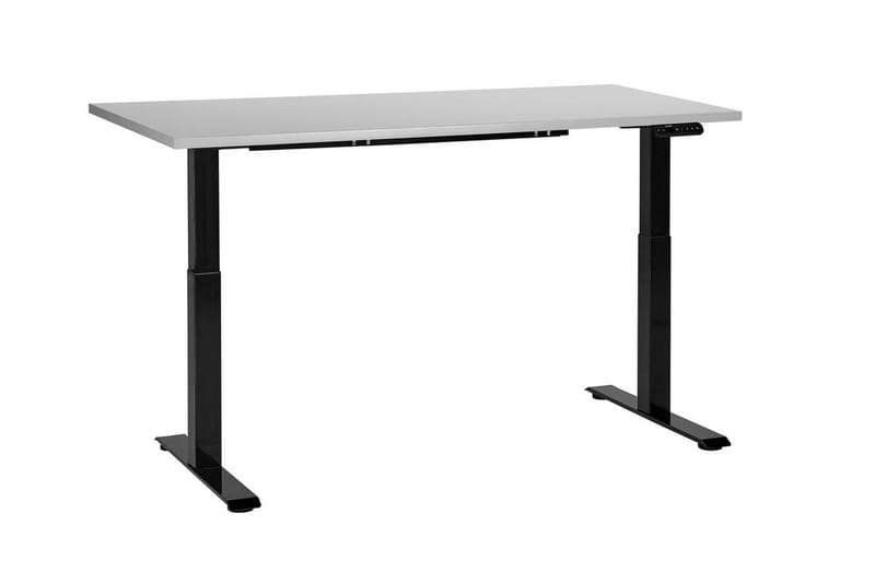 Bina Skrivebord 72x160 cm - Grå/Sort - Møbler - Borde - Kontorbord - Skrivebord - hæve-sænke-bord