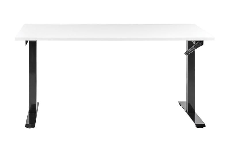 Bina Skrivebord 72x160 cm - Hvid/Sort - Møbler - Borde - Kontorbord - Skrivebord - hæve-sænke-bord