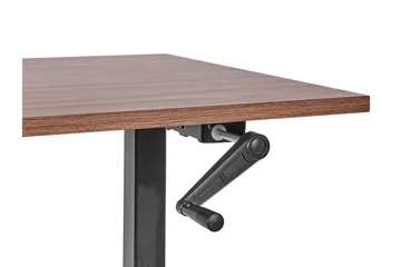 Bina Skrivebord 72x160 cm i Træ med Metalstativ - Brun|Sort - Møbler - Borde - Kontorbord - Skrivebord - hæve-sænke-bord