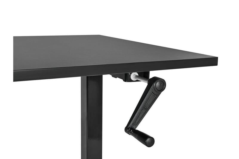 Bina Skrivebord 72x160 cm i Træ med Metalstel - Sort - Møbler - Borde - Kontorbord - Skrivebord - hæve-sænke-bord