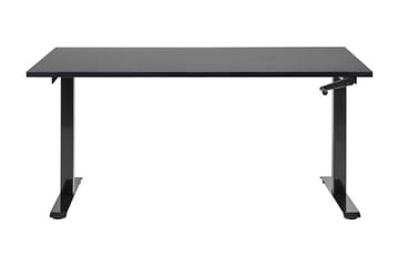 Bina Skrivebord 72x160 cm i Træ med Metalstel - Sort - Møbler - Borde - Kontorbord - Skrivebord - hæve-sænke-bord