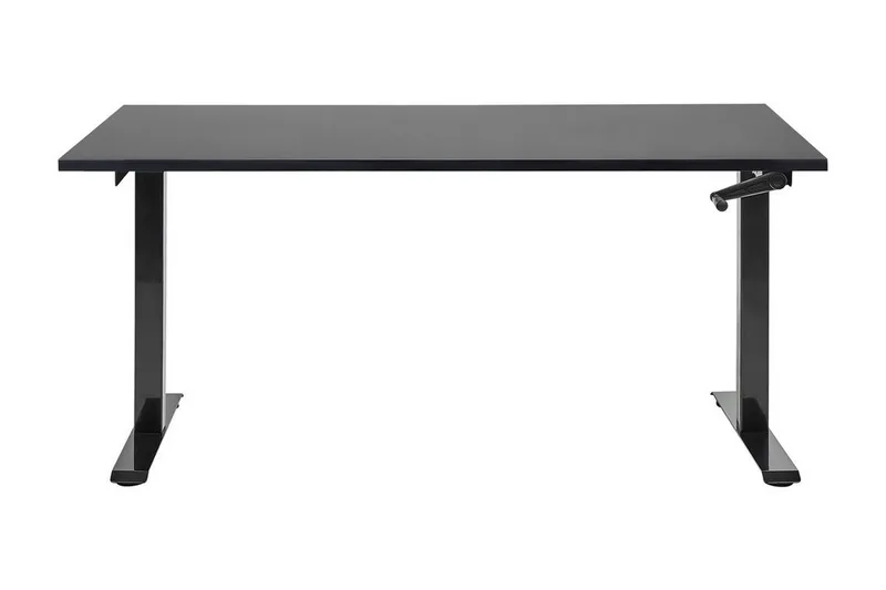 Bina Skrivebord 72x160 cm i Træ med Metalstel - Sort - Møbler - Borde - Kontorbord - Skrivebord - hæve-sænke-bord