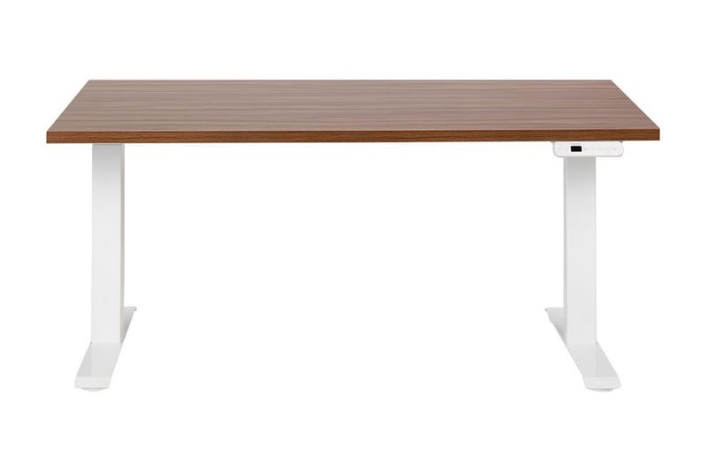 Bina Skrivebord 72x160 cm - Mørkt træ/Hvid - Møbler - Borde - Kontorbord - Skrivebord - hæve-sænke-bord