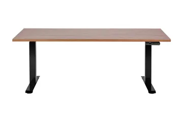 Bina Skrivebord 72x160 cm - Mørkt træ/Sort - Møbler - Borde - Kontorbord - Skrivebord - hæve-sænke-bord