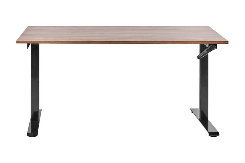 Bina Skrivebord 72x160 cm - Mørkt træ/Sort - Møbler - Borde - Kontorbord - Skrivebord - hæve-sænke-bord